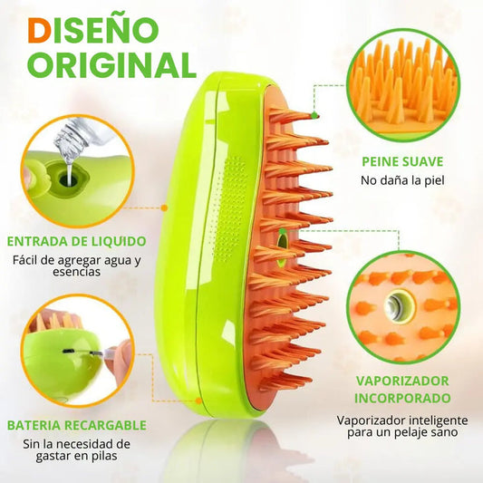 Cepillo Vaporizador para mascotas